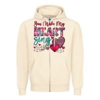 Sandshell you make my heart sing Zipper Hoodie - OliviaCreatesArt