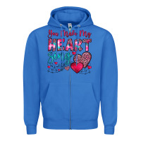 True Royal you make my heart sing Zipper Hoodie - OliviaCreatesArt