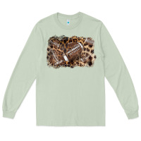 Matcha Football background leopard Long Sleeve Tee - NancyCooperArtShop