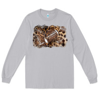Moon Dust Football background leopard Long Sleeve Tee - NancyCooperArtShop