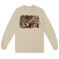 Mushroom Football background leopard Long Sleeve Tee - NancyCooperArtShop
