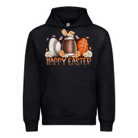 Black happy easter day eggs Urban Hoodie - RacoonDesign