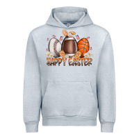 Heather Grey happy easter day eggs Urban Hoodie - RacoonDesign
