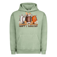 Pigment Oil Green happy easter day eggs Urban Hoodie - RacoonDesign