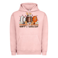 Pigment Salmon happy easter day eggs Urban Hoodie - RacoonDesign