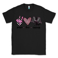 Black peace love racing Classic Tee - JahusDesignShop