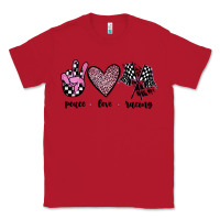 Red peace love racing Classic Tee - JahusDesignShop