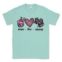 Seafoam peace love racing Classic Tee - JahusDesignShop