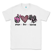 White peace love racing Classic Tee - JahusDesignShop