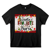 Black santa's favorite nurse Heavy Core Tee - AdoDesignShop