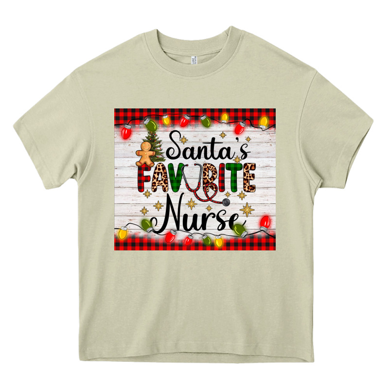 Santa's Favorite Nurse Heavy Core Tee by AdoDesignShop | Teevron