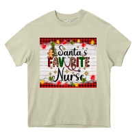 Mossy santa's favorite nurse Heavy Core Tee - AdoDesignShop