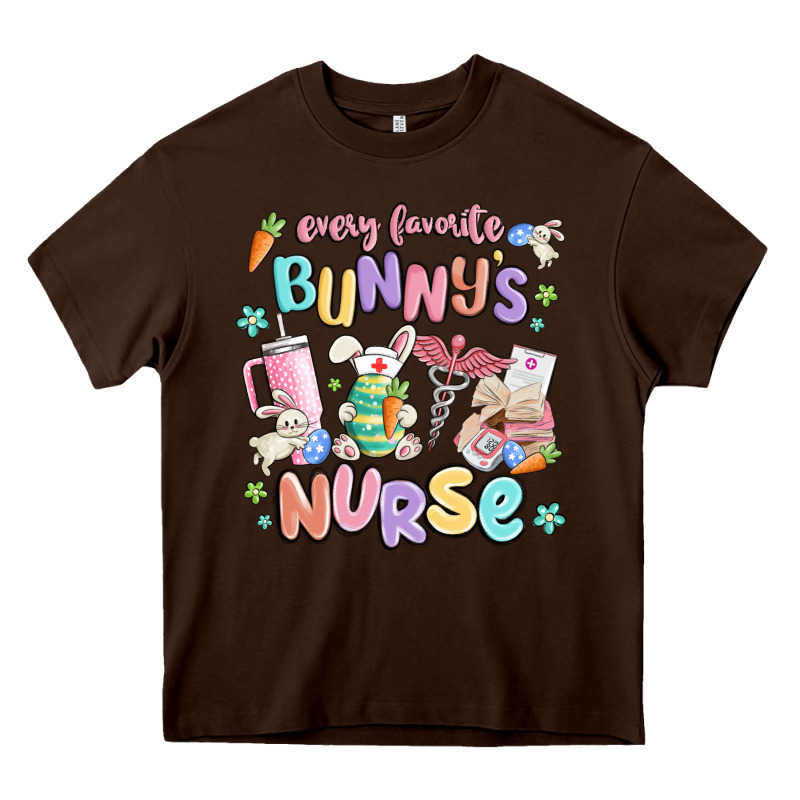 Every Favorite Bunnys Nurse Heavy Core Tee by MaliasSmallBusiness | Teevron