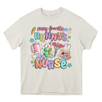 Cream every favorite bunnys nurse Heavy Core Tee - MaliasSmallBusiness