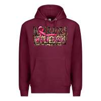 Burgundy Warriors wear pink Premium Hoodie - FaDigitalArtStudio