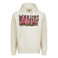 Oatmeal Heather Warriors wear pink Premium Hoodie - FaDigitalArtStudio