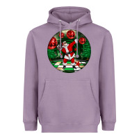 Lavender Dancing santa Heavyweight Hoodie - FaDigitalArtStudio