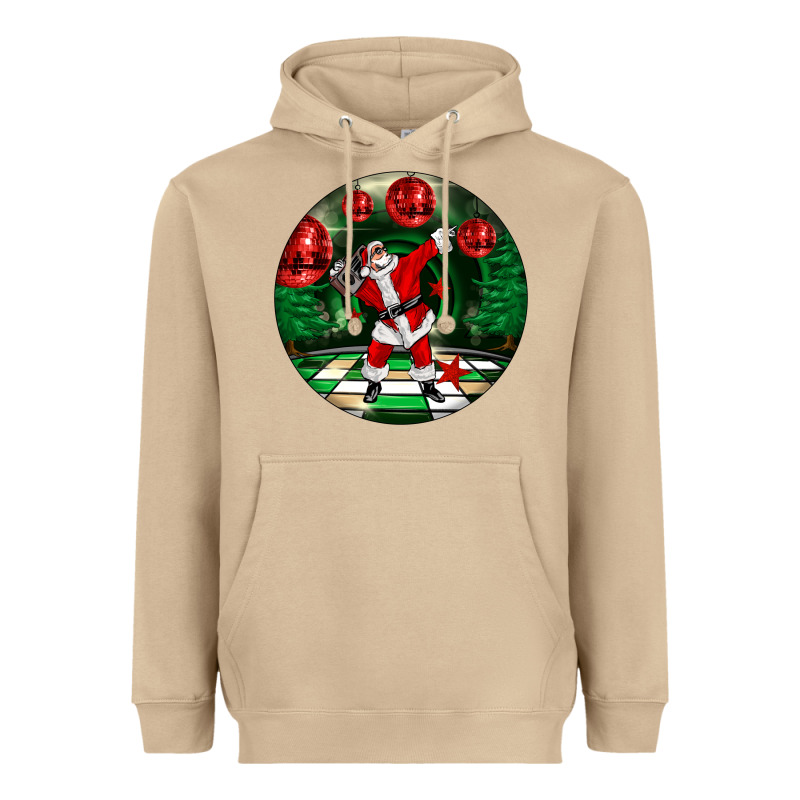 Dancing Santa Heavyweight Hoodie by FaDigitalArtStudio | Teevron