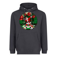 Smoke Dancing santa Heavyweight Hoodie - FaDigitalArtStudio