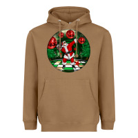 Toasted Coconut Dancing santa Heavyweight Hoodie - FaDigitalArtStudio