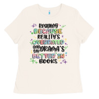 Reading Because Realitys Overrated Ladies Tee | Teevron