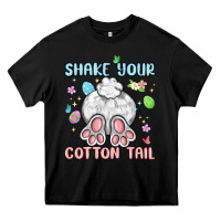 Black shake your cotton tail Heavy Core Tee - MaliasSmallBusiness