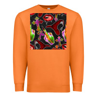 Carrot halloween bad witch seamless pattern Premium Sweatshirt - BundleAndBundleShop