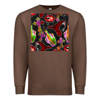 Chestnut halloween bad witch seamless pattern Premium Sweatshirt - BundleAndBundleShop