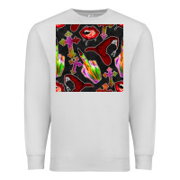 Dove Grey halloween bad witch seamless pattern Premium Sweatshirt - BundleAndBundleShop