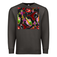 Smoke halloween bad witch seamless pattern Premium Sweatshirt - BundleAndBundleShop