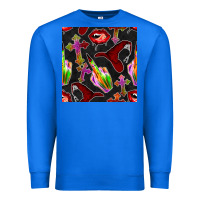 True Royal halloween bad witch seamless pattern Premium Sweatshirt - BundleAndBundleShop