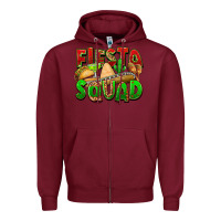 Burgundy Fiesta squad Zipper Hoodie - FaDigitalArtStudio
