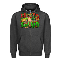 Charcoal Heather Fiesta squad Zipper Hoodie - FaDigitalArtStudio