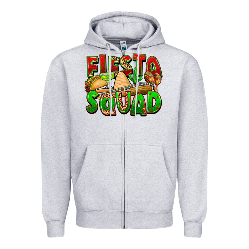 Fiesta Squad Zipper Hoodie by FaDigitalArtStudio | Teevron