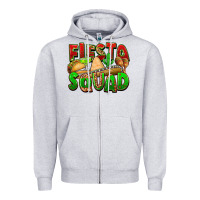 Heather Grey Fiesta squad Zipper Hoodie - FaDigitalArtStudio
