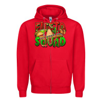 Red Fiesta squad Zipper Hoodie - FaDigitalArtStudio