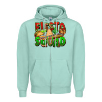 Seafoam Fiesta squad Zipper Hoodie - FaDigitalArtStudio