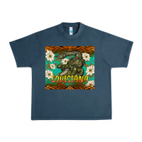 Midnight Navy louisiana alligator tumbler Urban Heavy Tee - BarkalooDesign