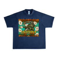 Navy louisiana alligator tumbler Urban Heavy Tee - BarkalooDesign
