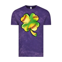Cloud Purple st. patrick's day clover softball Vintage Tee - Artiststas