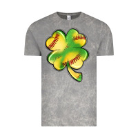 Cloud Rock st. patrick's day clover softball Vintage Tee - Artiststas