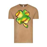 St. Patrick's Day Clover Softball Vintage Tee | Teevron