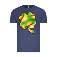 Vintage Denim st. patrick's day clover softball Vintage Tee - Artiststas