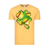 Vintage Mustard st. patrick's day clover softball Vintage Tee - Artiststas