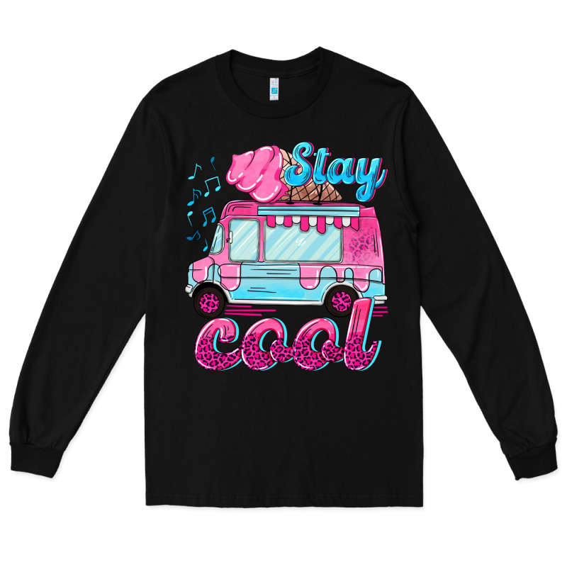 Stay Cool With Ice Cream Van Summer Long Sleeve Tee by NancyCooperArtShop | Teevron