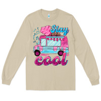 Mushroom Stay cool with ice cream van summer Long Sleeve Tee - NancyCooperArtShop