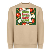 Mushroom because teachers can't live on apples alone tumble Heavyweight Sweatshirt - TumblerDesignByShophia