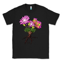 Black Bitterroot Flower Illustrations Classic Tee - LillyAllenDesigns