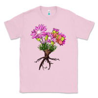 Bubblegum Pink Bitterroot Flower Illustrations Classic Tee - LillyAllenDesigns