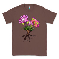 Chestnut Bitterroot Flower Illustrations Classic Tee - LillyAllenDesigns
